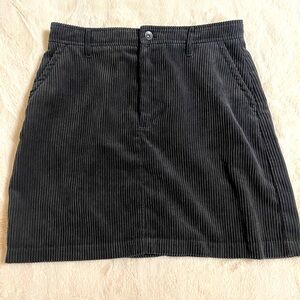 Black Corduroy Skirt Banana Republic sz 8